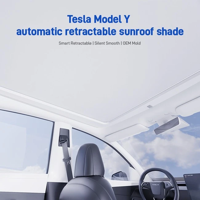 Model Y Glass Roof Electric Sunshade best
